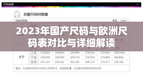 2023年国产尺码与欧洲尺码表对比与详细解读